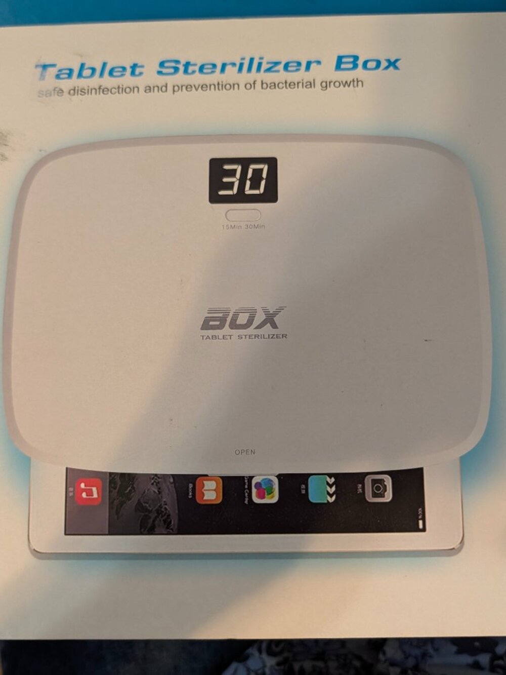 BOX ANTIVIRUS UV Bacterial Disinfection for Tablet/Phone/Glasses/I Pods/NEW